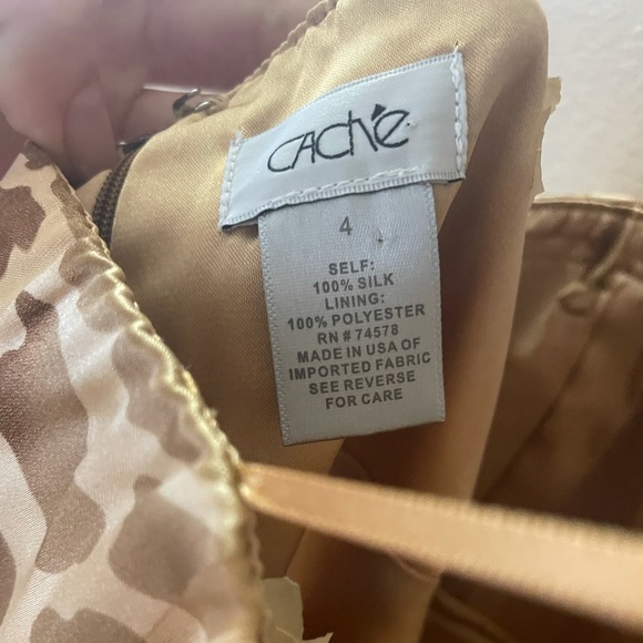 Cache 100% silk cocktail dress - Picture 3 of 3